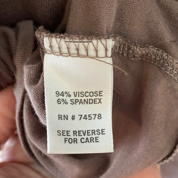 Vintage Y2K Cache Tunic Mini Dress Cold Shoulder Honey Beige Size Medium - Picture 13 of 15